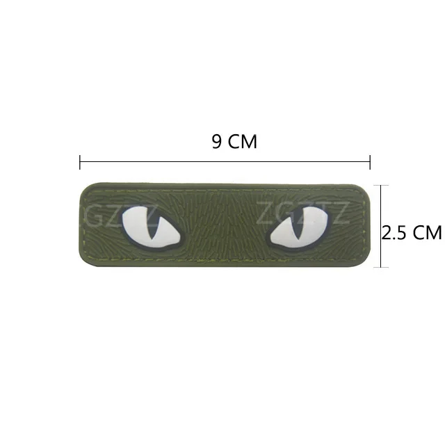 Parche táctico reflectante ojos de gato para casco y MOLLE - imagen 5