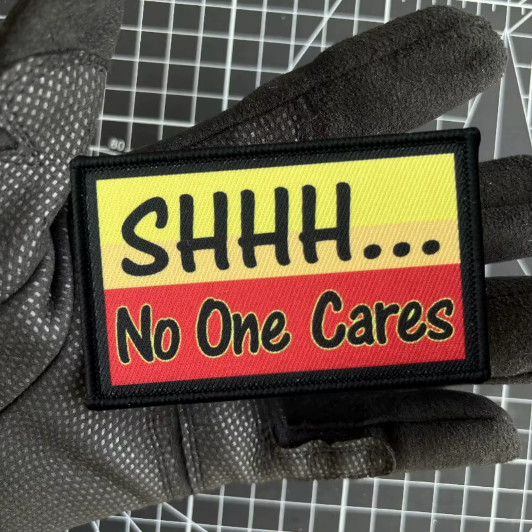 Parche táctico No One Cares – Brazalete militar con velcro - imagen 5
