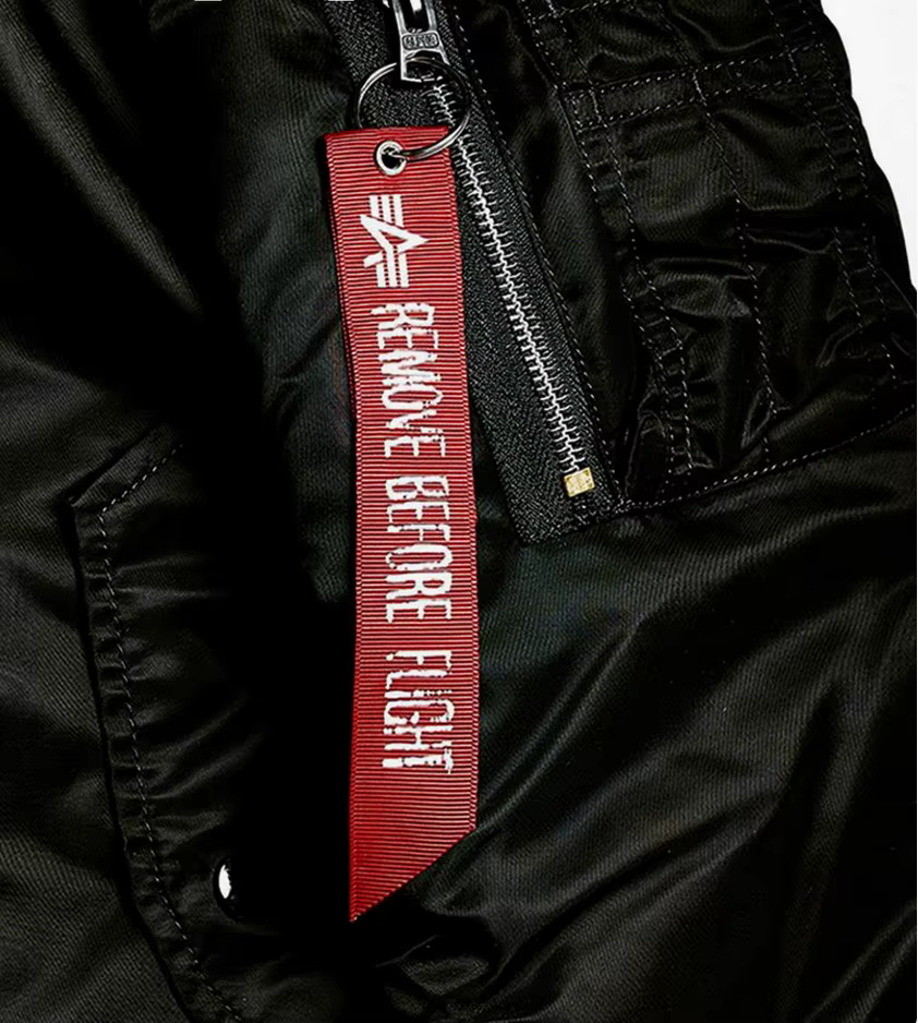 Tirador cremallera nailon rojo para chaqueta táctica y caza - imagen 4