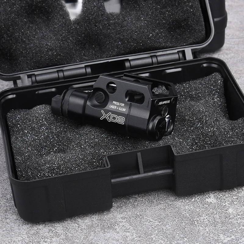 WADSN Tactica XC2 accesorio de cazatalentos para exteriores, pistola colgante, linterna de Metal con láser rojo verde, 20mm, Glock 17 18 19 - imagen 4