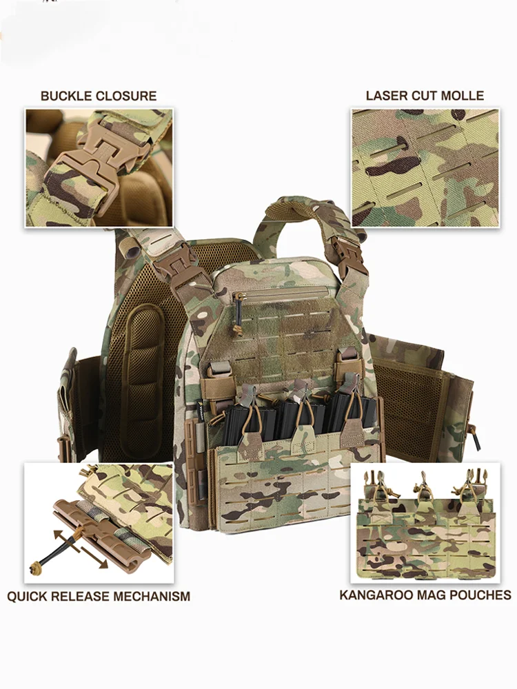 Gbrs Lbt V2-chaleco táctico ligero, Camuflaje del ejército, protector de rotura rápida para exteriores, 6094 - imagen 3