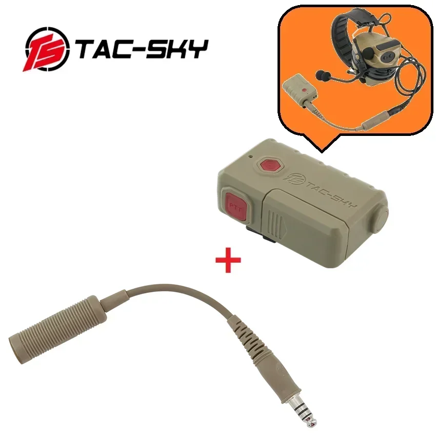 TS TAC-SKY COMTA adaptador táctico Bluetooth Ptt para auriculares tácticos de caza y tiro adaptador de cableado militar a civil - imagen 5