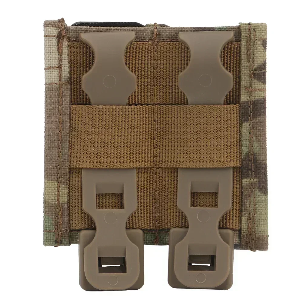 Bolsa táctica rápida de 9MM para pistola, bolsa para revista individual/doble, bolsa MOLLE Mag con inserto Kydex de liberación rápida para GLOCK M9 P226 HK USP - imagen 3