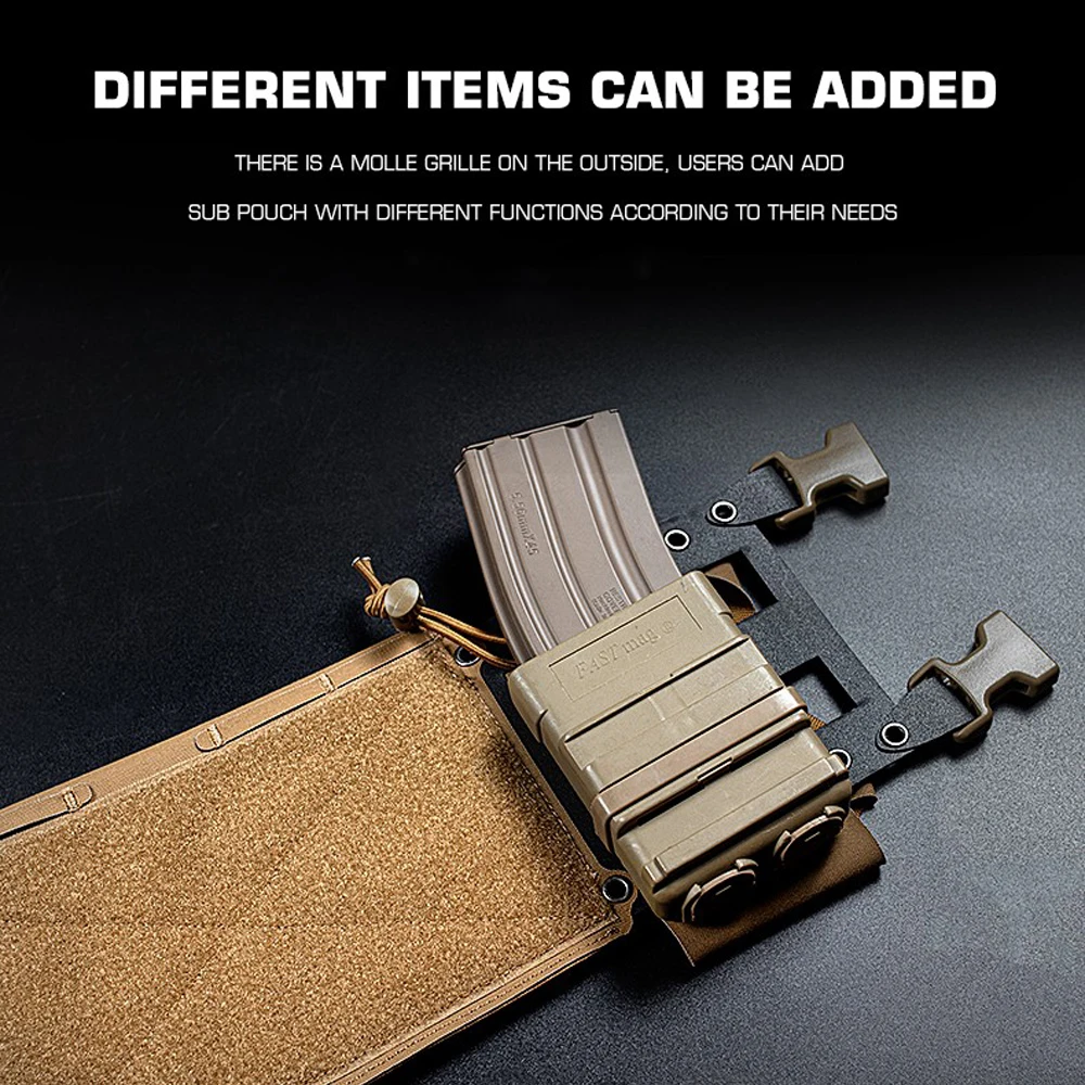 Aparejo de pecho táctico, chasis de expansión rápida MOLLE Militar, chaleco de caza, revista lateral, bolsa de Radio, accesorio de actualización de aparejo de pecho MK4 - imagen 2