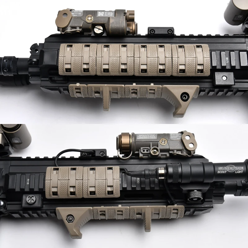 Protector manos táctico nailon modular para riel Picatinny airsoft - imagen 4