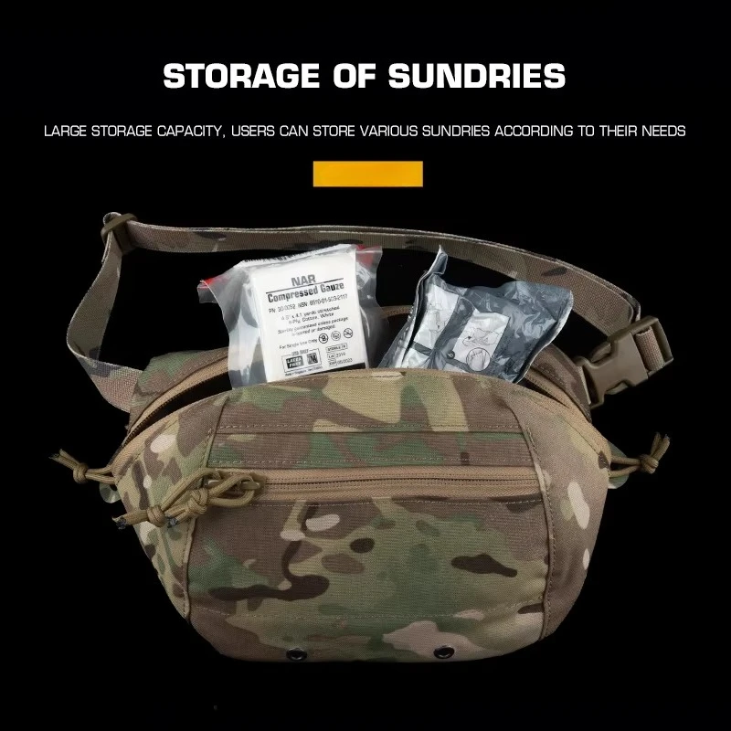 Riñonera táctica MOLLE gran capacidad para caza y airsoft outdoor - imagen 4