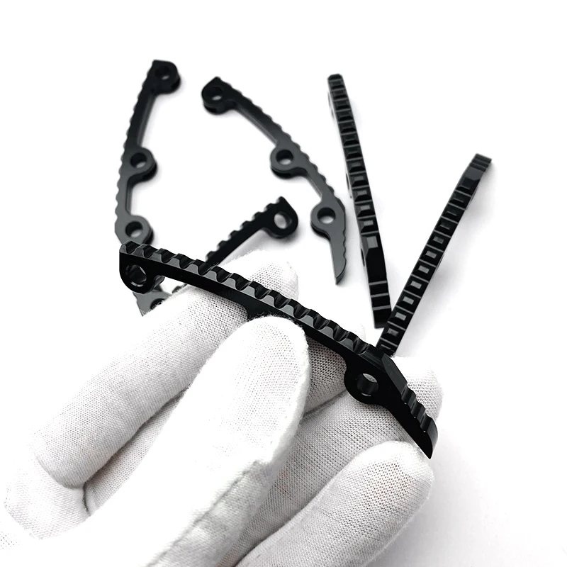 1 pieza de cuchillo de aleación de aluminio, quilla de columna para Hd XM18, quilla de columna, mango de cuchillo plegable DIY, Material, accesorios de herramientas - imagen 4