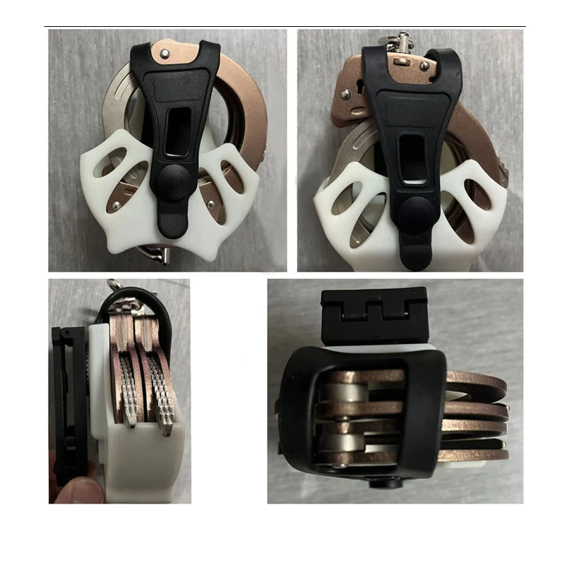 360 °   Funda para esposas con rotación, funda para esposas, soporte para esposas, Clip para cinturón, funda para esposas superior abierta para chaleco con cinturón de servicio - imagen 5