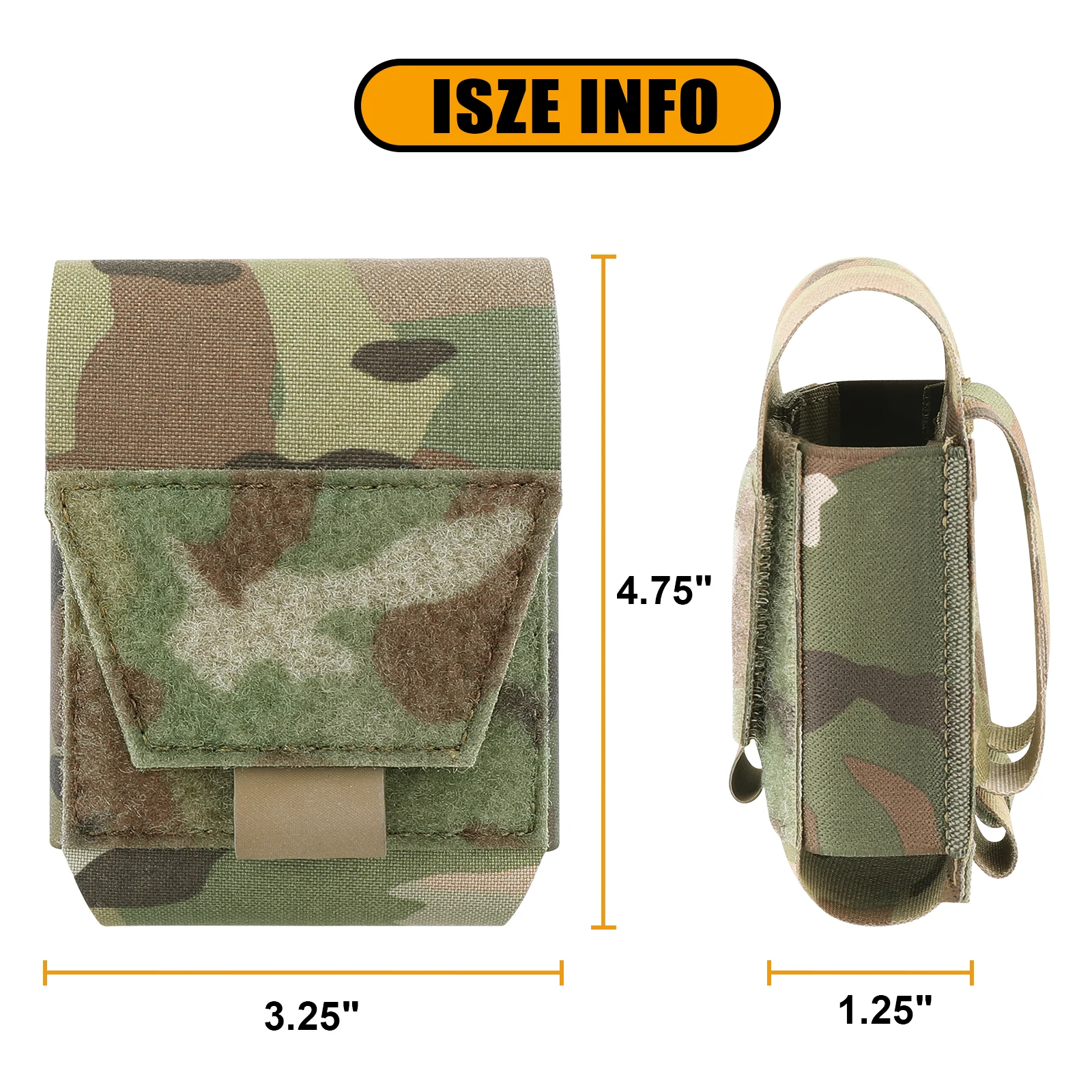 KRYDEX-bolsa táctica Universal para esposas, funda para puños de perfil bajo, soporte para cinturón, bolsillos, bolsa de caza al aire libre para aplicación de la ley - imagen 5