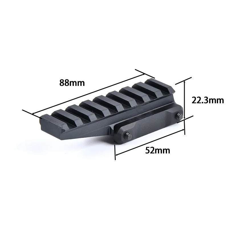 Base de montaje en riel Picatinny táctica de 20mm para pistola de punto rojo 551 552 558, accesorios para pistola de juguete Unity Airsoft - imagen 4