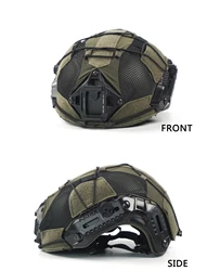 Funda para casco táctico MTEK de camuflaje woodland