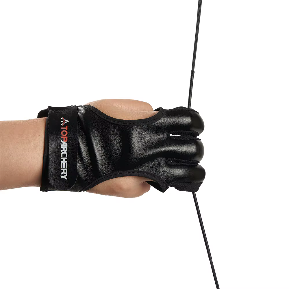 Protector brazo arco Toparchery PU negro – Caza y tiro exterior - imagen 3