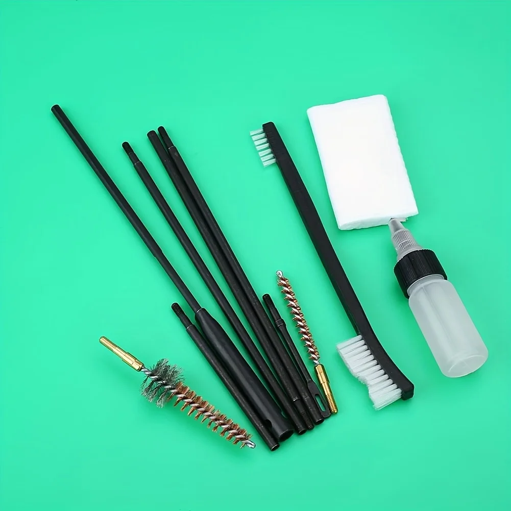 Herramientas de limpieza de pistola adecuadas para cepillos de calibre.22\.30\22cal\5.56mm de diámetro de tubería Juego de cepillos para pistola - imagen 2