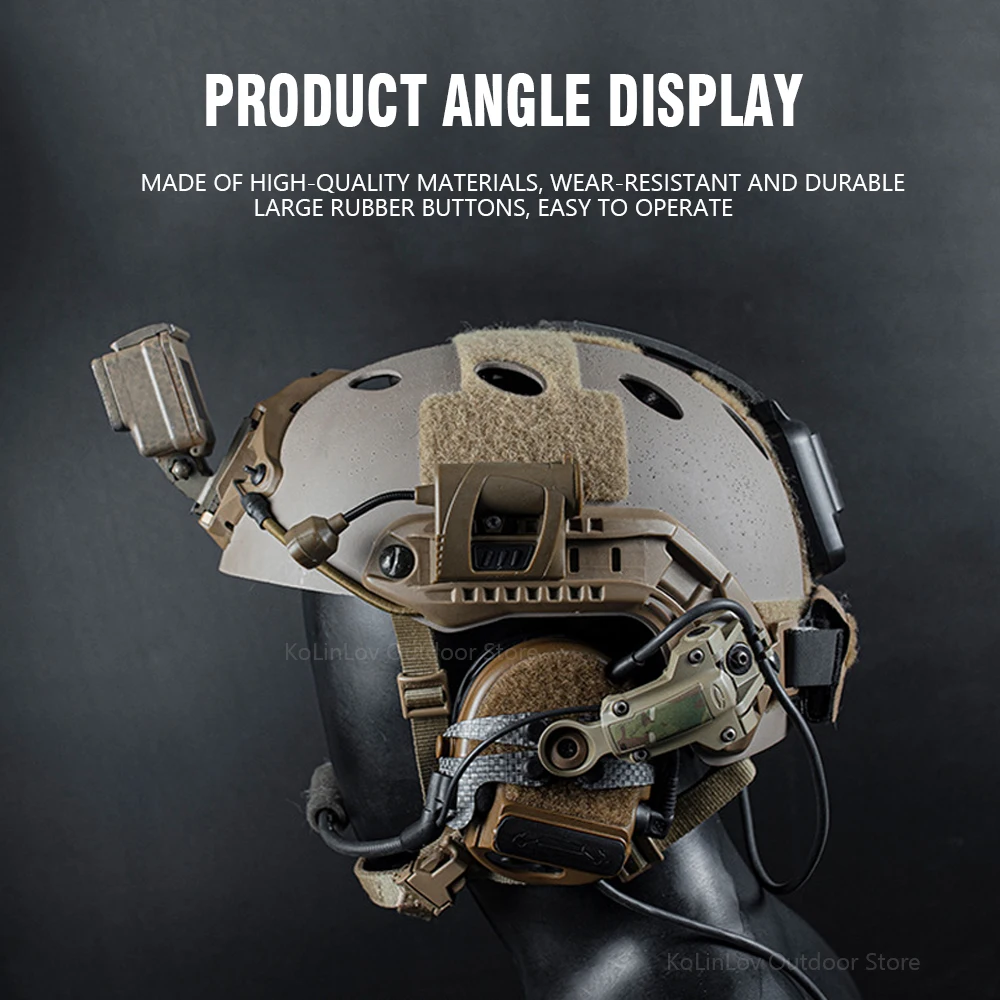 Luz táctica para casco Airsoft MPLS CHARGE 4 modos verde rojo blanco IR lámpara láser para casco cascos rápidos luces de señal - imagen 4