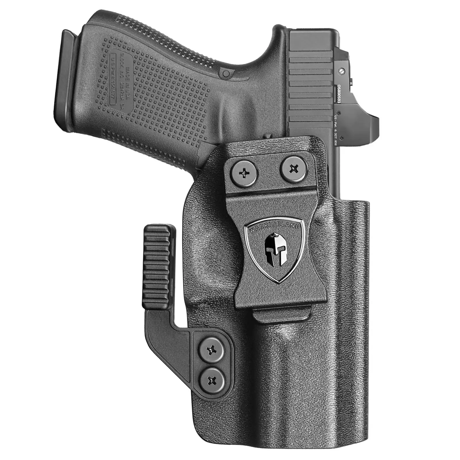 Para Glock 17,G19 Gen (3-5),G23,G32 Gen(3-4),G19X,G44,G45,IWB Kydex Holster, transporte de cintura interior, con garra, mano derecha