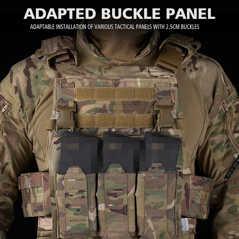 Accesorio de chaleco, adaptador de revista colgante para el pecho para caza táctica, chaleco Airsoft AVS, placa rápida, expansión de aparejos de pecho - imagen 4