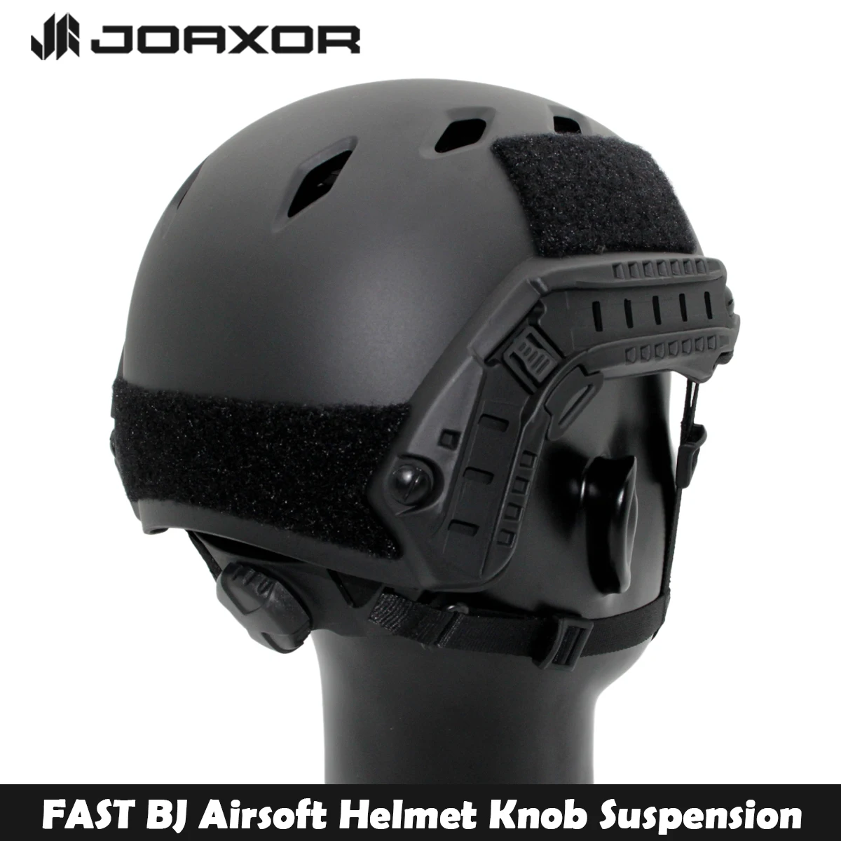 JOAXOR FAST BJ casco táctico Airsoft, perilla ajustable, montaje cuadrado y riel lateral, equipo de protección para tiro de Paintball al aire libre - imagen 5