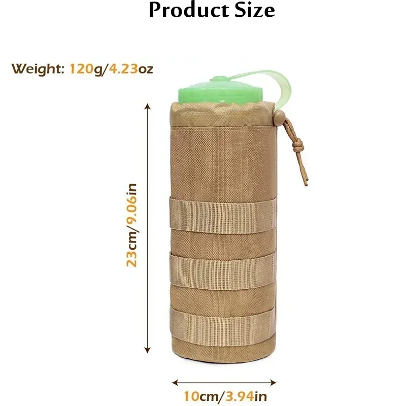 Bolsa táctica MOLLE para botella de agua, camping y ciclismo - imagen 3