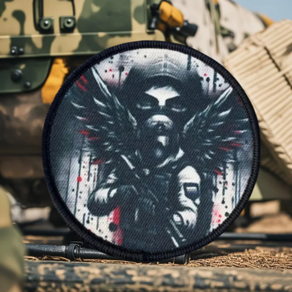 Parche estampado de moral táctica del patrón, parche de gancho y bucle para equipo de operaciones especiales, insignia militar, brazalete, pegatinas para mochila - imagen 2