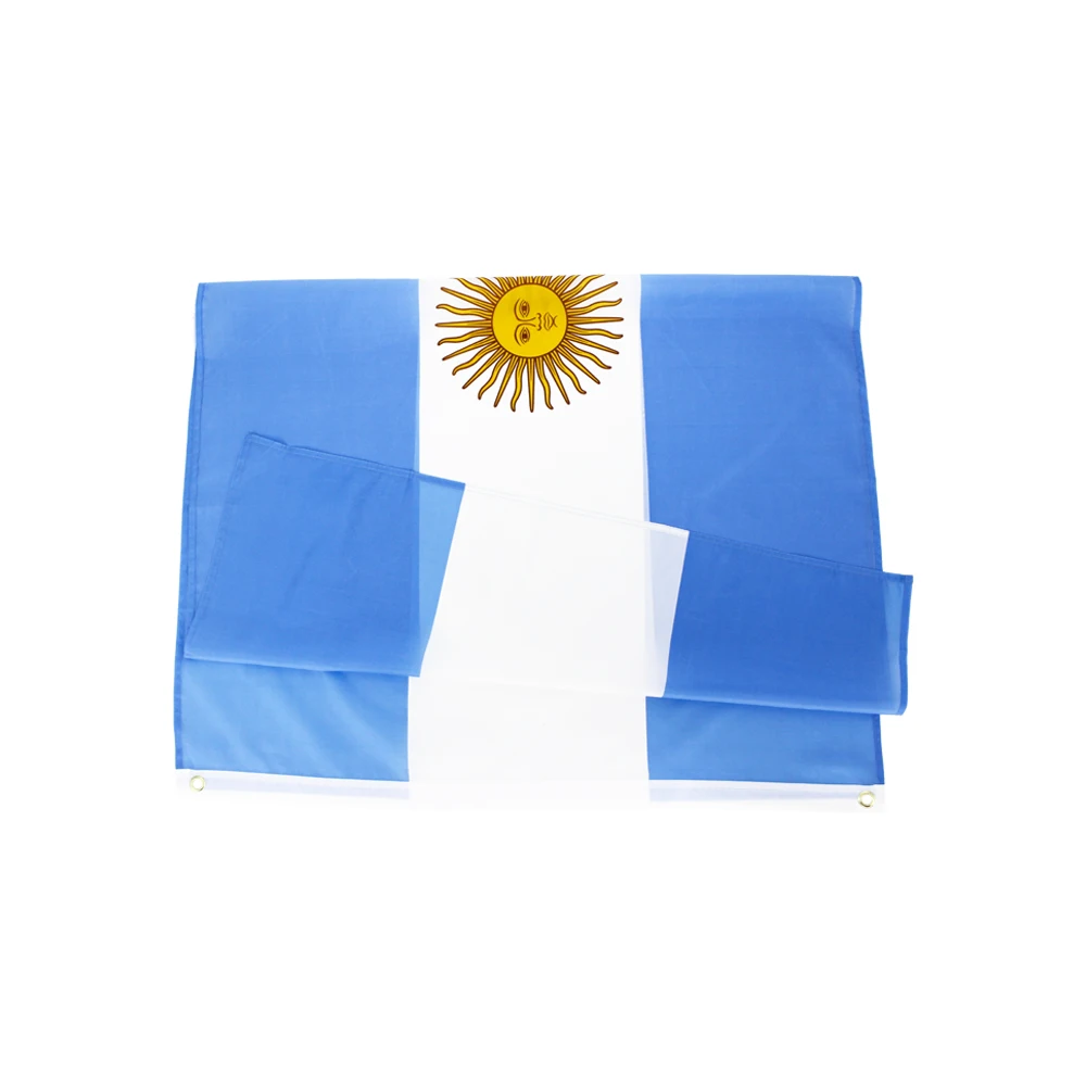 Bandera de Argentina de 90x150cm, banderas de la Argentina de Arg Ar, tapiz de decoración impreso de poliéster - imagen 3