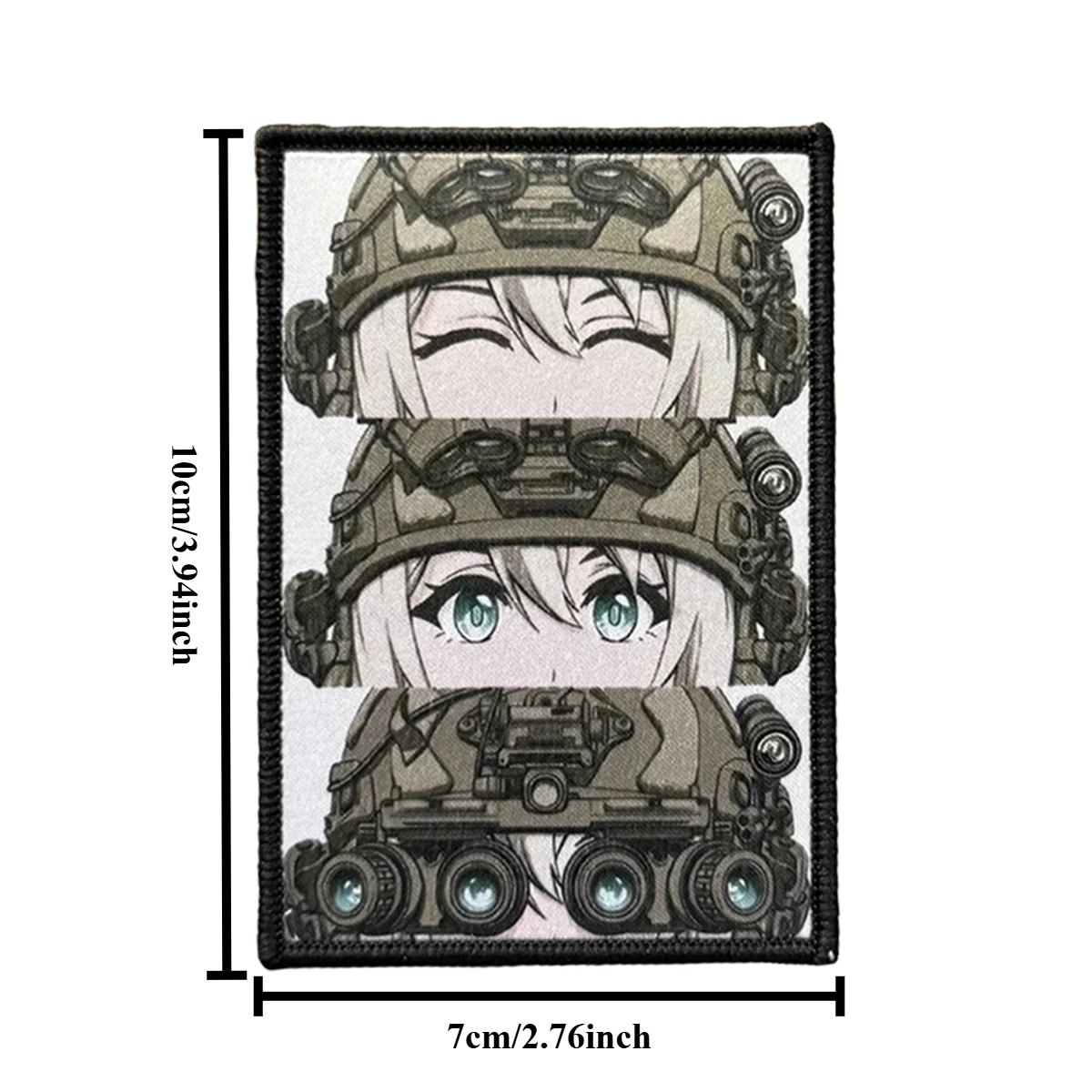 Parches tácticos de moral de chica de Anime militar, parche divertido de gancho y bucle, insignia, brazalete, pegatinas para mochila - imagen 4