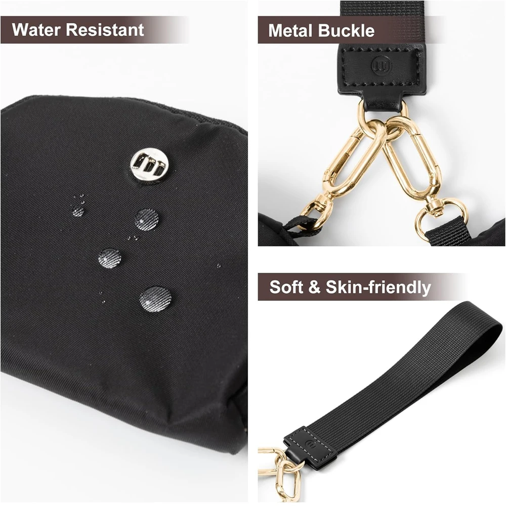 Cartera con llavero, Mini billeteras con cremallera alrededor de la muñeca para mujer, bolsa doble desmontable, monedero portátil, billeteras pequeñas - imagen 3