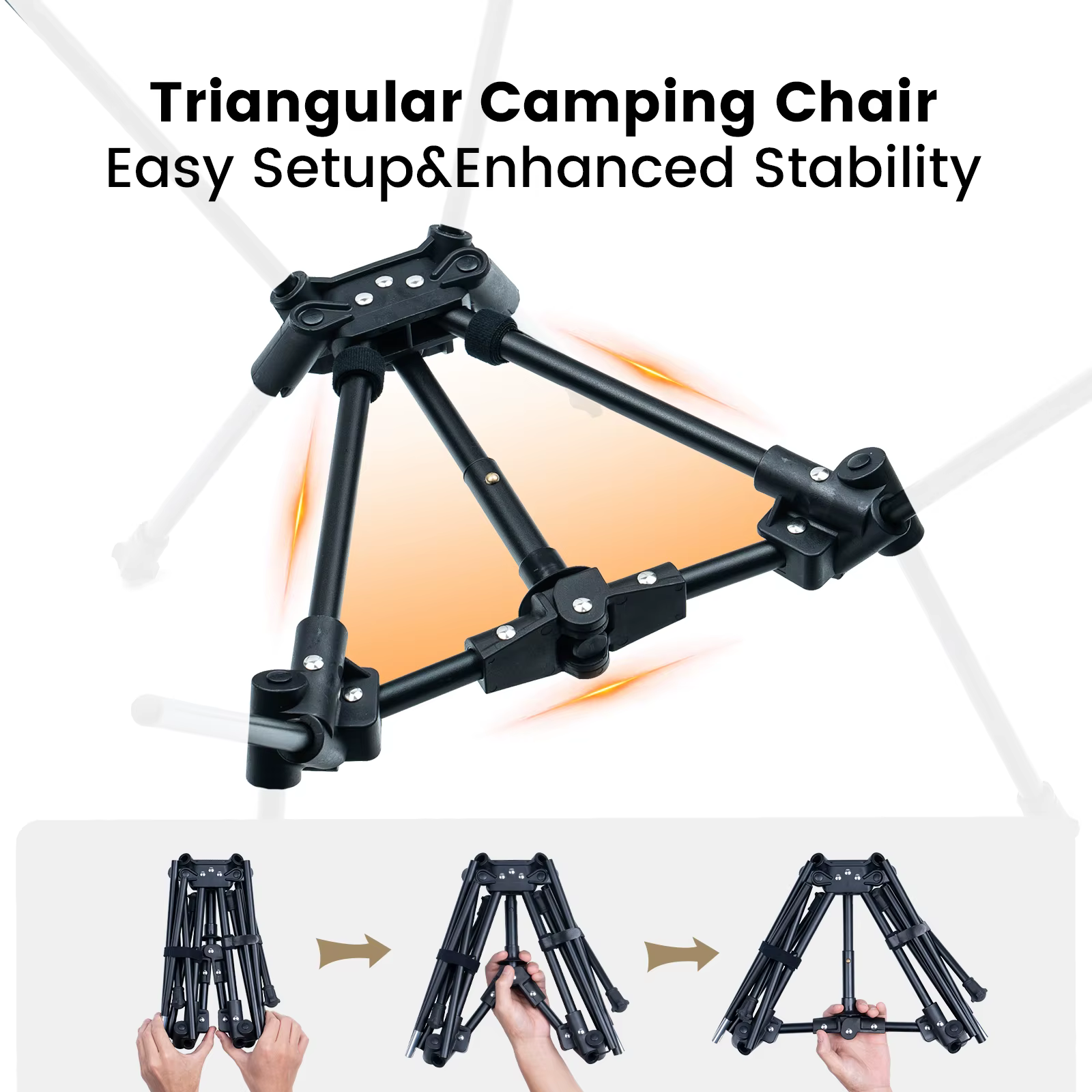 OneTigris Tigerblade Silla plegable ultraligera para camping y pesca - imagen 3
