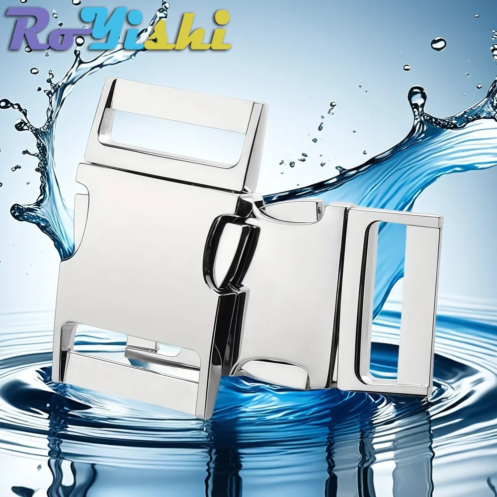 4 unids/pack hebilla de Metal de liberación lateral para pulsera de Paracord Collar de perro y gato costura DIY bolsa equipaje accesorios de mochila al aire libre - imagen 5