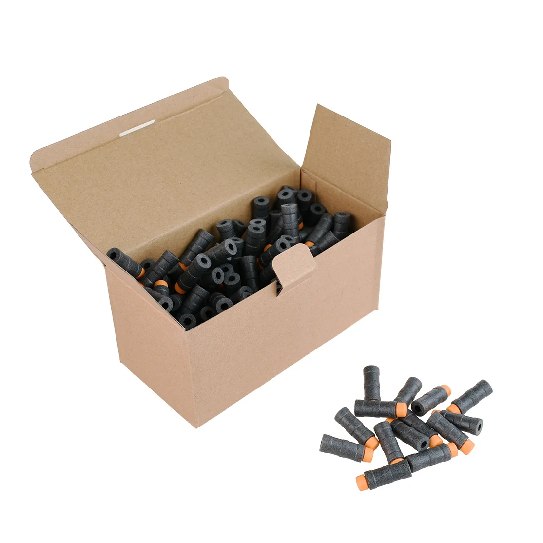 Dardos de 3 anillos en forma de bambú para piezas, accesorio de pistola de espuma EVA suave que brilla en la oscuridad, 200 - imagen 4