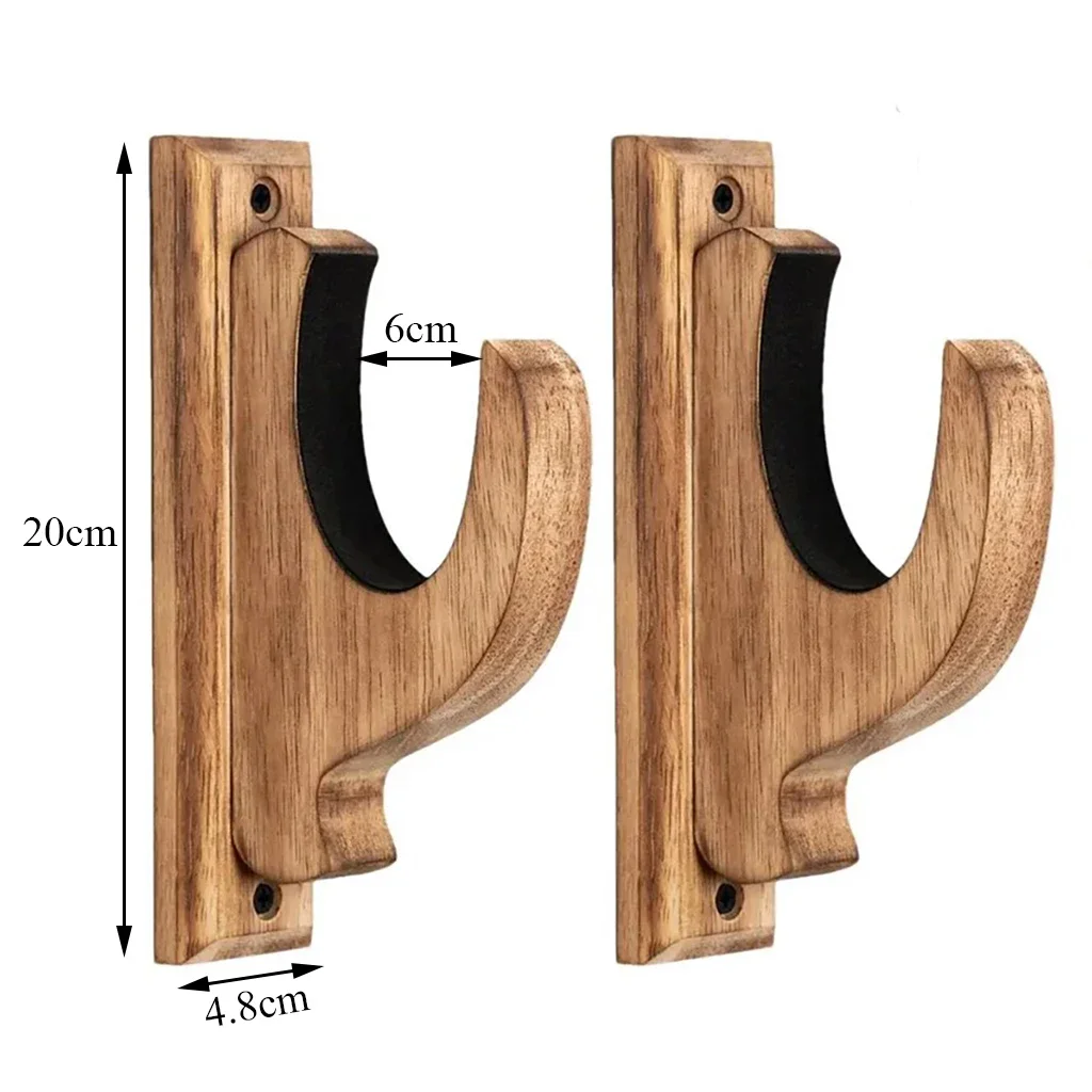 Soporte de madera para pistola, montaje en pared, colgador de exhibición para pistola, almacenamiento seguro para escopeta, Rifle, escopetas, espada, arco, organizador de almacenamiento - imagen 4
