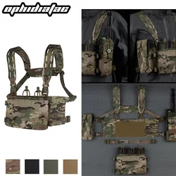 OPHIDIANTAC Correa para el pecho de caza 2 modos de uso incorporado desmontable paquete de 3 chaleco molle modular V1 dispositivo de pistola BB extendido