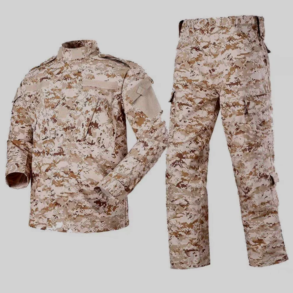 Conjunto ropa táctica camuflaje digital desértico resistente antiarañazos