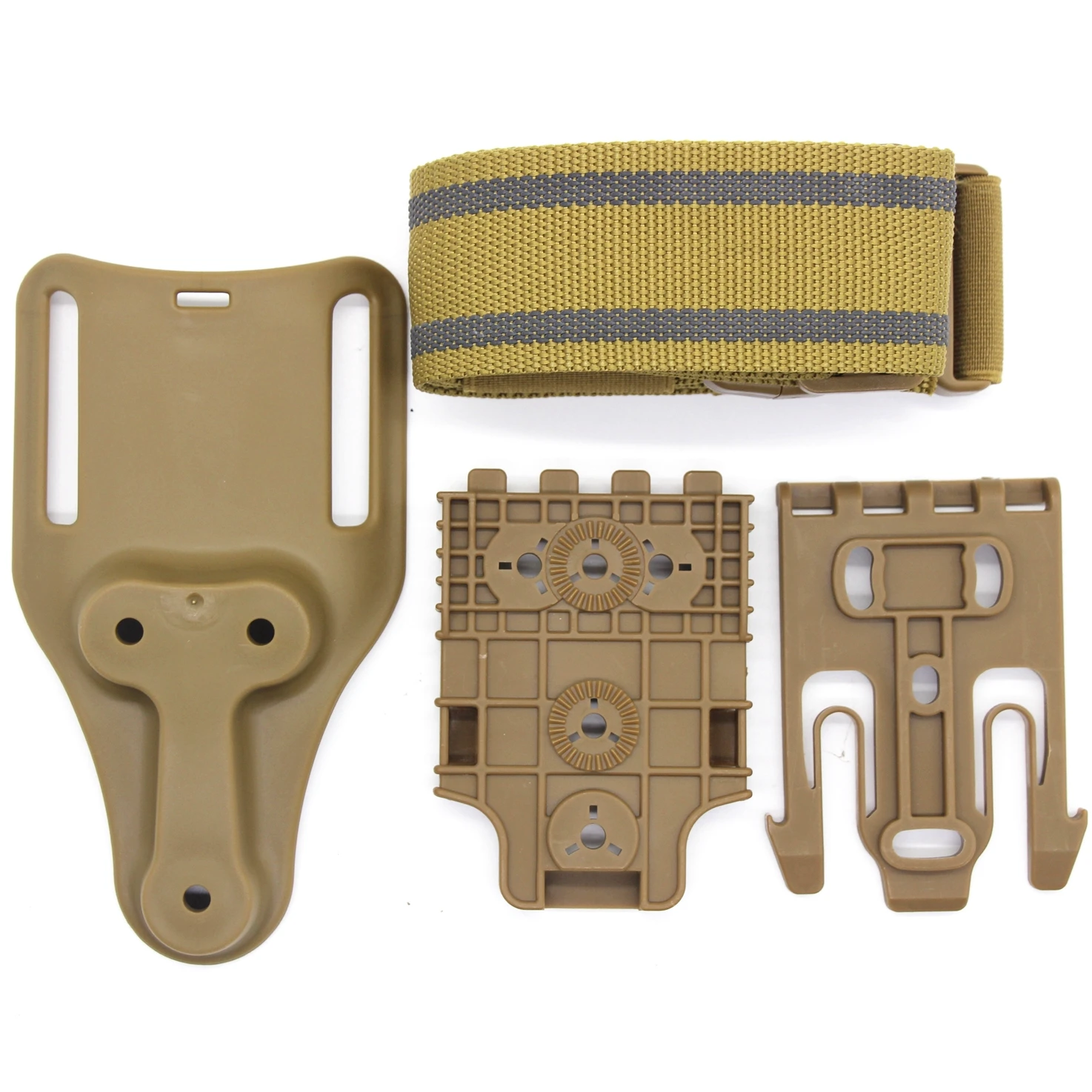 Correa para pierna de caza, accesorios para funda de pistola con correa para pierna de 2 pulgadas con liberación rápida QLS 19 22, accesorios para funda para pierna caída - imagen 2