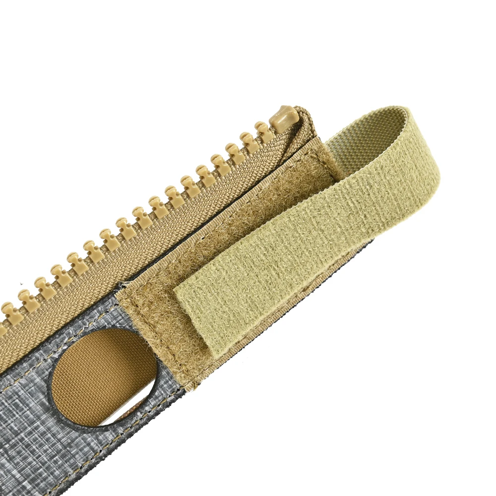 Panel Trasero Táctico MOLLE 10 #   Adaptador de cremallera corte láser MOLLE placa trasera Base de bolsillo FCPC FCSK 3,0 portador de placa chaleco de caza - imagen 3