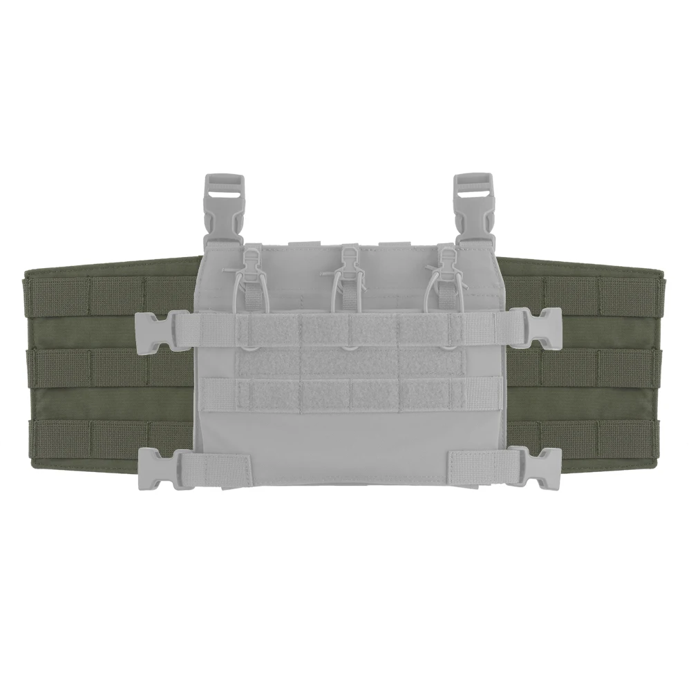 Portador de placa táctica lateral Molle, conjunto de Panel Serie R, chaleco de caza, equipo de aparejo de pecho, bolsa adaptadora, bolsa de radio