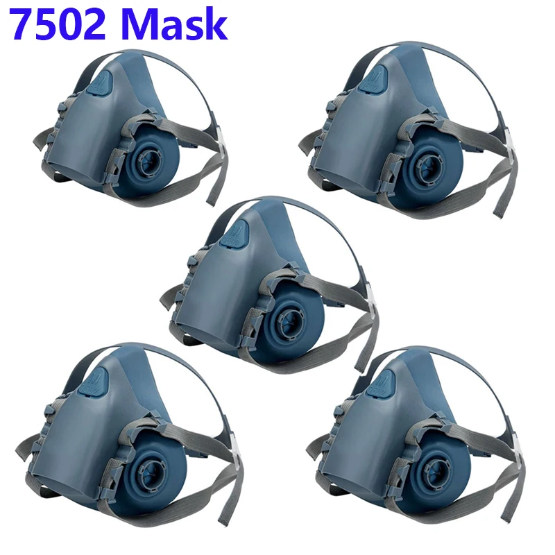3M 7502 mascarilla de gas reutilizable para filtros 6000