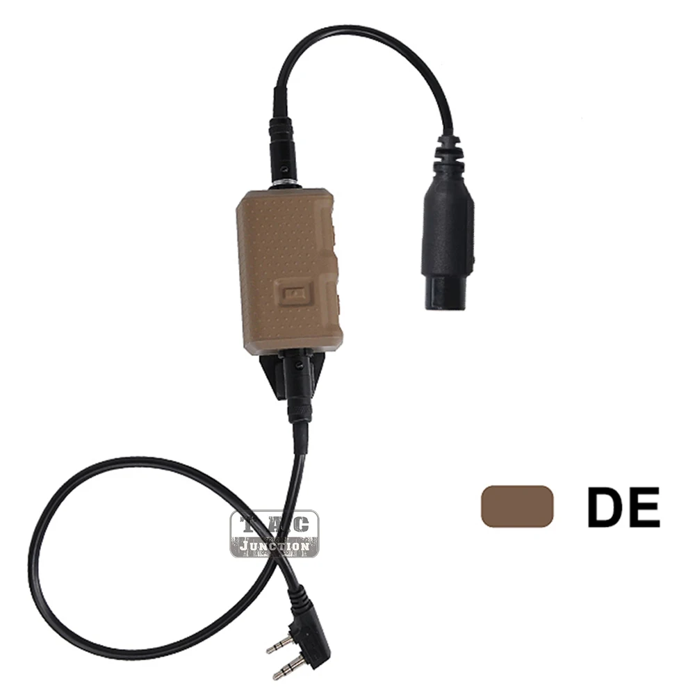 FCS-accesorios militares tácticos, auriculares RAC Comtac III V20 PTT con KN6 U174/U MTP3150 PD780 XTS KENWOOD PRC148 152 Cable - imagen 3