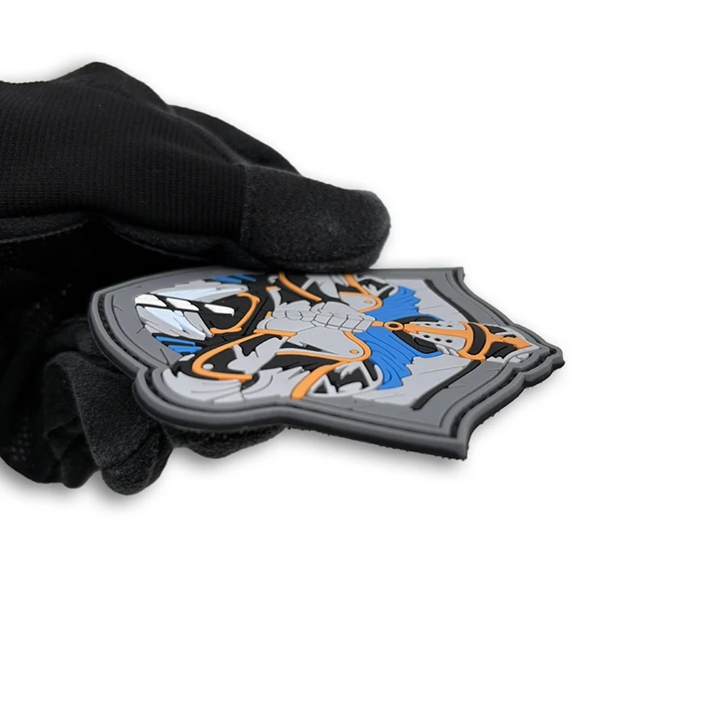 Parche luminoso de gancho y bucle de PVC de caballero Medieval, insignia moral al aire libre, insignias tácticas, parches de accesorios de ropa - imagen 3