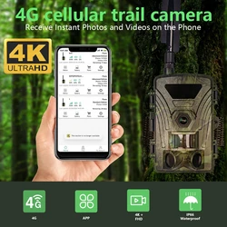 Cámara de vigilancia 4G LTE 4K con visión nocturna