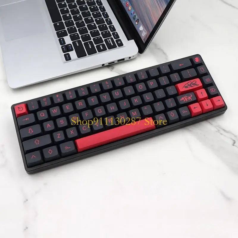 J1HC Mizu 132 Keys KeyCap PBT XDA Perfil 5 lados Capas teclado Mecánico Dye - imagen 5