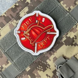 Parche táctico militar cruz maltesa con velcro para mochila