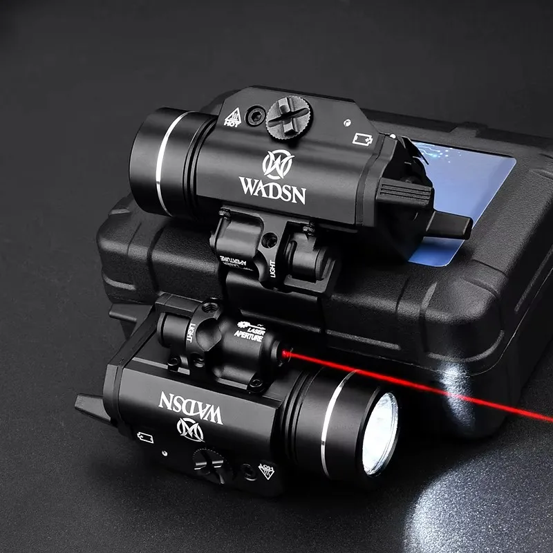 WADSN-linterna LED para rifle serie X400 XC2, luz de caza, flash para arma G17 18C 19 Airsoft, adecuada para pista de 20mm, Surefir-X300 - imagen 3