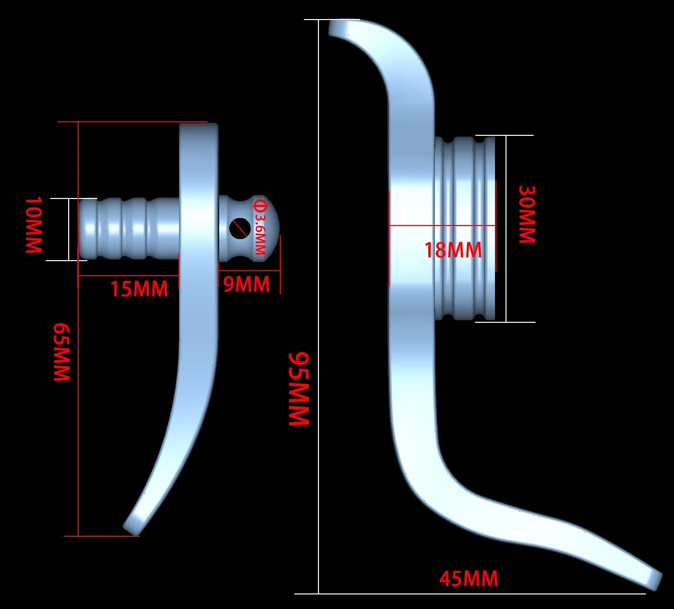 Juego de protectores de cuchillos con Cabeza de Acero, protección de mango para hacer herramientas de bricolaje, mango estampado, protector de mano, guantelete de embrión, fundición, 1 Juego - imagen 2