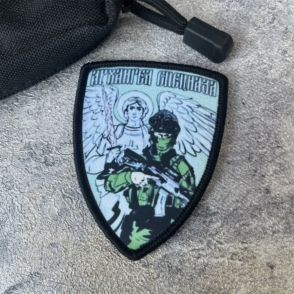 Parche ARCHANGEL SPETSNAZA, insignia de moral táctica de Chevron, pegatina para mochila del ejército militar, parches impresos con gancho para ropa - imagen 5