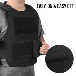 Chaleco táctico MOLLE 800D ajustable para paintball y caza