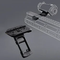 Montura óptica para mira de punto rojo holográfica inclinada