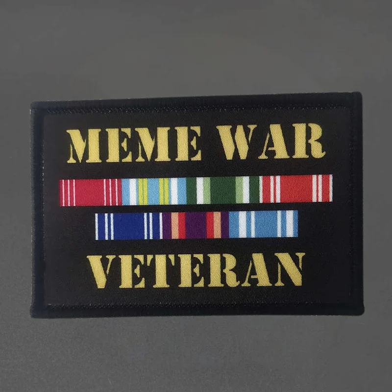Parche estampado de veterano de guerra Meme, chaleco táctico, sombreros con gancho y bucle, insignia de moral, mochila, pegatina decorativa, parches para brazalete para ropa - imagen 4