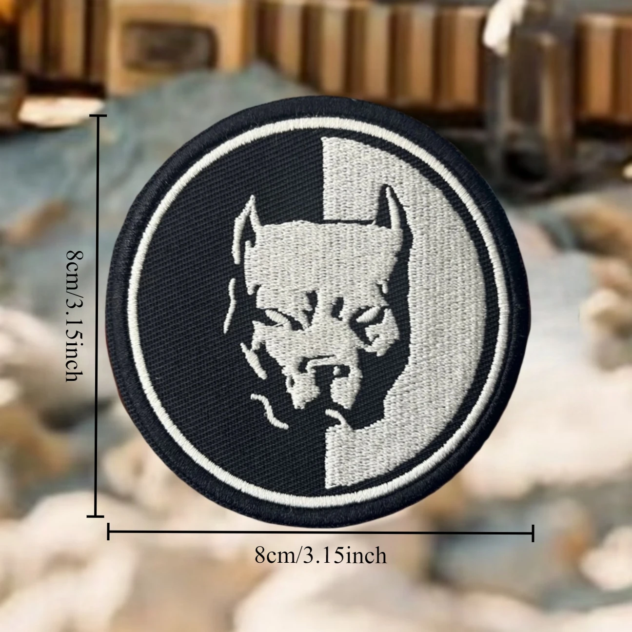 Parches bordados con insignia de moral divertida de perro "Pitbul", para ropa, brazalete militar táctico, pegatinas para mochila con gancho y bucle - imagen 2