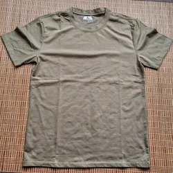 Camiseta táctica de algodón color coyote para entrenamiento