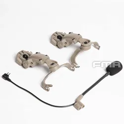 Soporte abatible FMA para auriculares PELTOR COMTAC C3 a AMP (TB1443)